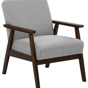 Fotel retro tapicerowany szary 70766 Fotel retro tapicerowany szary 70766