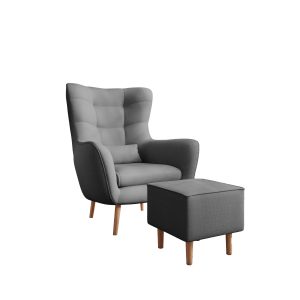 Fotel ROMA + podnóżek Maya 21 847774