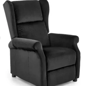 Fotel rozkładany AGUSTIN 2 VELVET czarny 979939 Fotel rozkładany AGUSTIN 2 VELVET czarny 979939