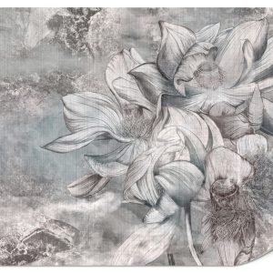 Fototapeta Piękny kwiat na betonowej ścianie 300x210cm 985759 Fototapeta Piękny kwiat na betonowej ścianie 300x210cm 985759
