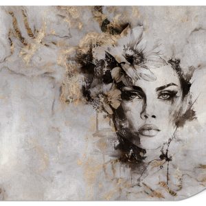 Fototapeta Piękny portret kobiety na betonie V3 350x256cm 989487 Fototapeta Piękny portret kobiety na betonie V3 350x256cm 989487