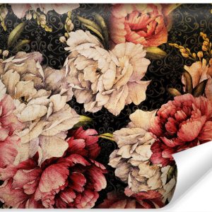 Fototapeta PIWONIE Kwiaty Ornamenty Retro 152.5x104cm 257922 Fototapeta PIWONIE Kwiaty Ornamenty Retro 152.5x104cm 257922