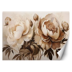 Fototapeta, Piwonie Peonie Kwiaty w Beżu 558957 Fototapeta, Piwonie Peonie Kwiaty w Beżu 558957