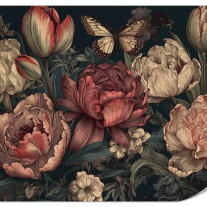 Fototapeta Piwonie w stylu vintage 300x210cm 976384 Fototapeta Piwonie w stylu vintage 300x210cm 976384