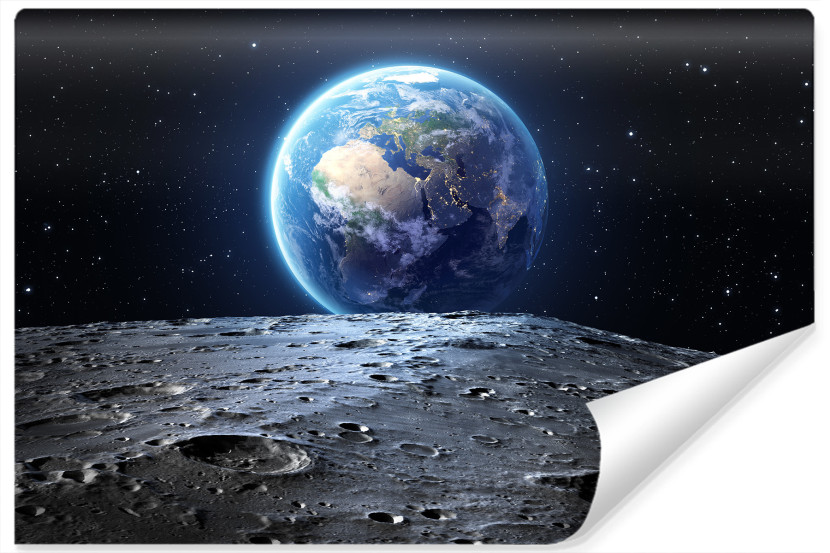 Fototapeta Planeta ZIEMIA Księżyc Kosmos 254x184cm 264918