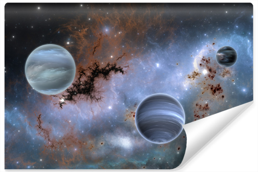 Fototapeta PLANETY Gwiazdy Kosmos Efekt 3D 300x210cm 264914