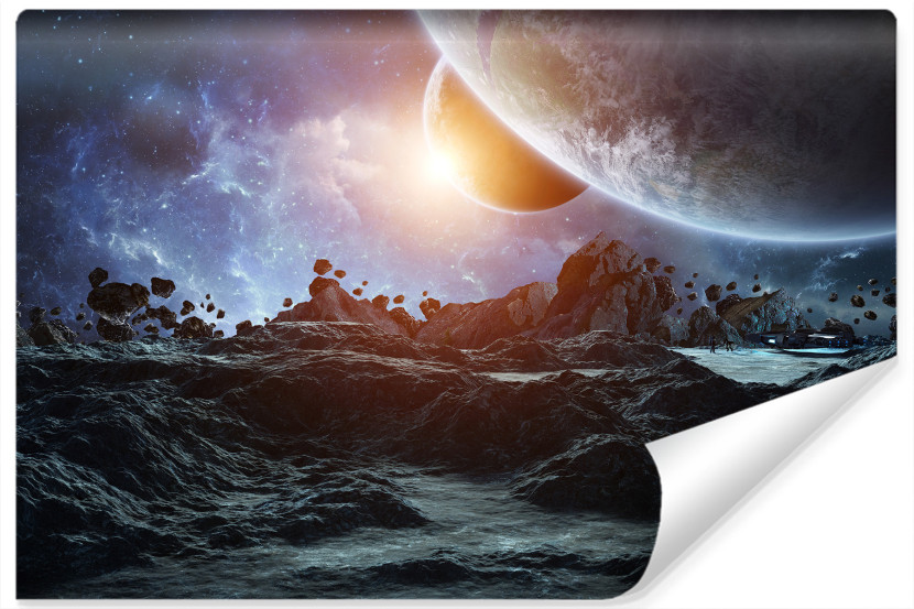 Fototapeta Planety KOSMICZNY Krajobraz 3D 254x184cm 264986