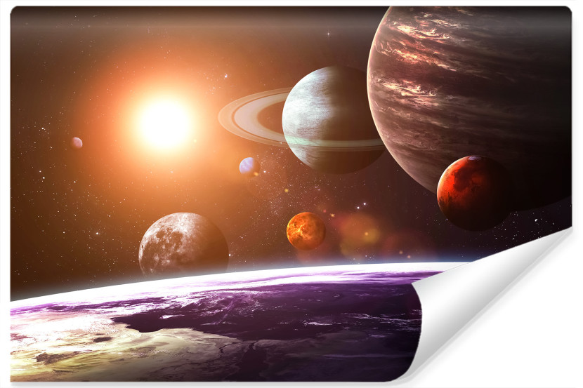 Fototapeta Planety Układu Słonecznego 3D 416x254cm 85477