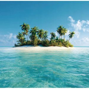 Fototapeta Plaża Niebieski Na Flizelinie Do Sypialni Salonu 250×175 772117