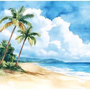 Fototapeta Plaża Niebieski Na Flizelinie Do Sypialni Salonu 416×254 782567