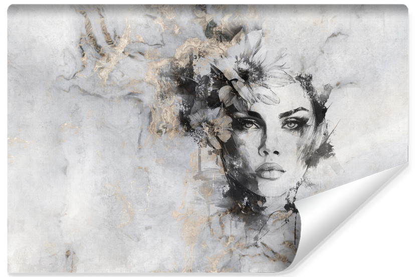 Fototapeta Portret Kobiety Na Betonie 90x60cm 308896