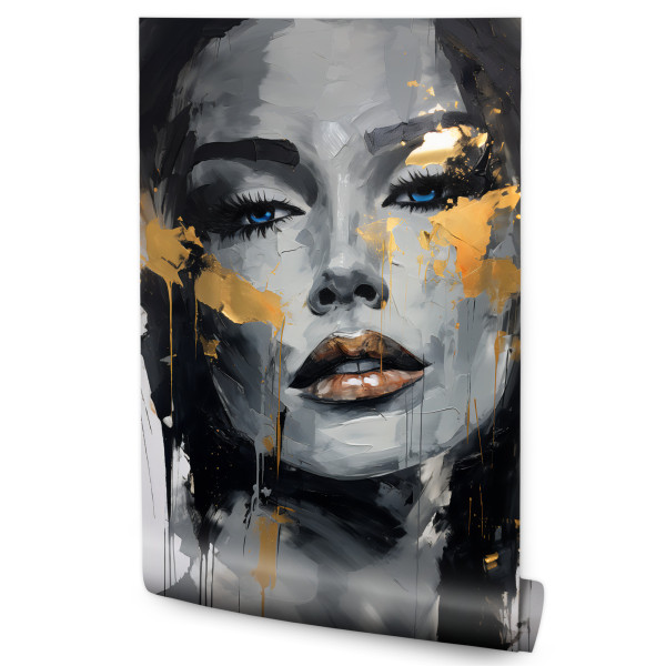 Fototapeta Portret Kobiety O Błękitnych Oczach 215x320cm 217921