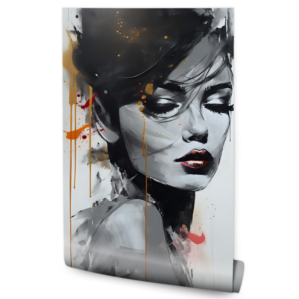 Fototapeta Portret Kobiety W Abstrakcyjnym Stylu 200x300cm 217983
