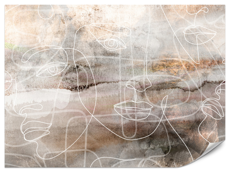 Fototapeta Przenikające twarze 400x280cm 976091
