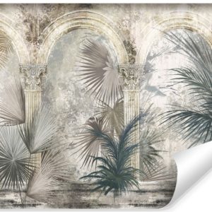 Fototapeta Rośliny Na Tle Betonowych Kolumn 368x280cm 122398