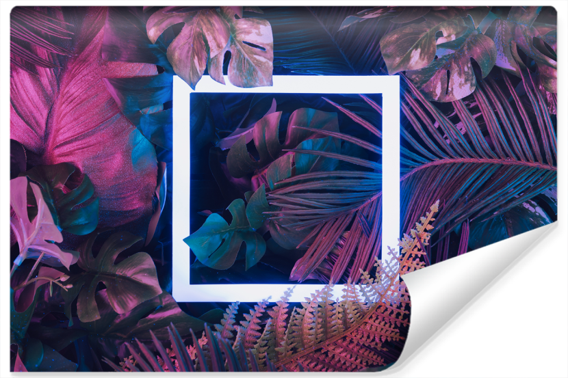 Fototapeta Rośliny TROPIKALNE Kwadrat 3D 152.5x104cm 254644