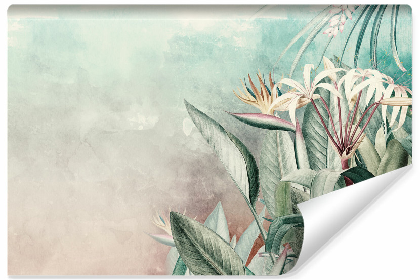 Fototapeta ROŚLINY TROPIKALNE Natura Retro 180x120cm 239994
