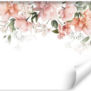 Fototapeta Różowe KWIATY Natura Rośliny 3D 405x270cm 242721