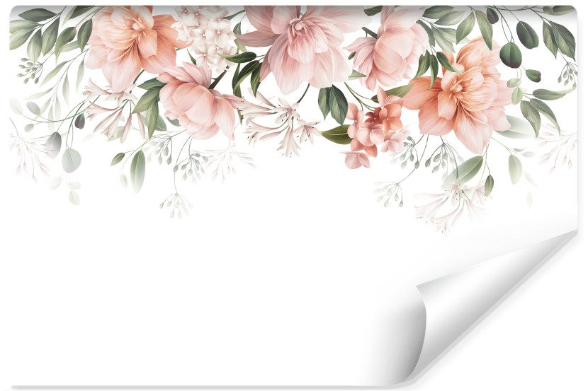 Fototapeta Różowe KWIATY Natura Rośliny 3D 460x300cm 242706