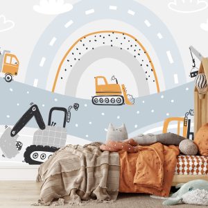 Fototapeta Samochody budowlane 450x315cm 987389