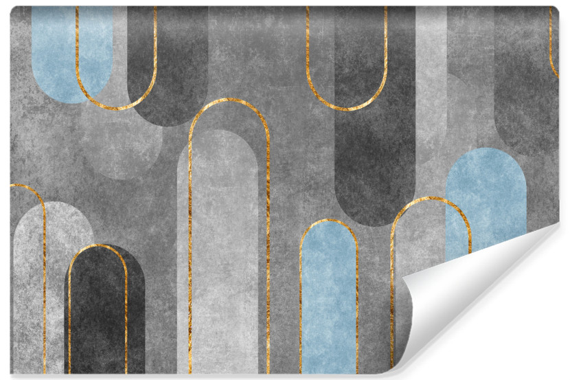 Fototapeta Wzory Geometryczne Na Betonie 416x254cm 316616