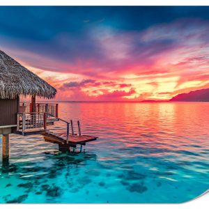 Fototapeta Zachód słońca nad Pacyfikiem 200x140cm 989197 Fototapeta Zachód słońca nad Pacyfikiem 200x140cm 989197