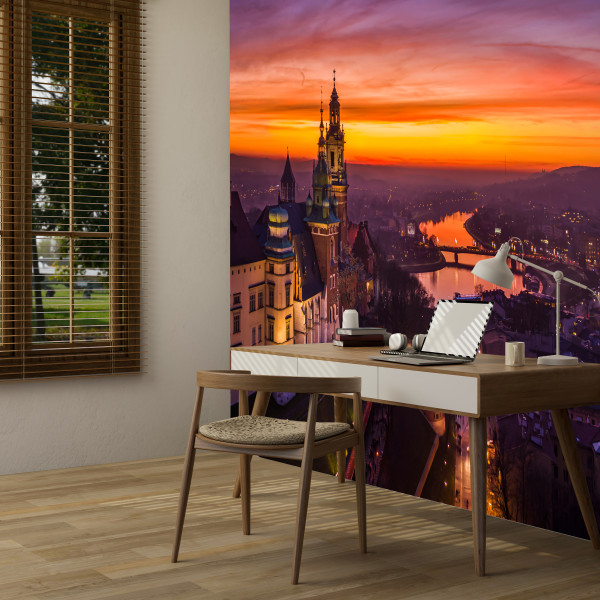 Fototapeta Zachód słońca nad Wawelem 450x315cm 985629
