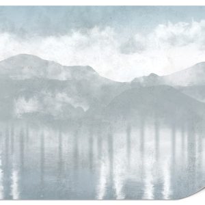 Fototapeta Zamglony niebieski pejzaż 200x140cm 976653