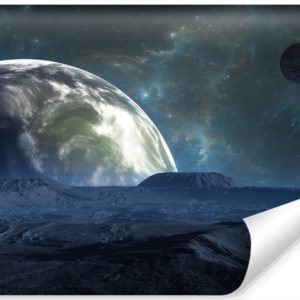 Fototapeta ZIEMIA z Perspektywy Księżyca 90x60cm 265222 Fototapeta ZIEMIA z Perspektywy Księżyca 90x60cm 265222