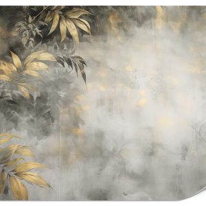 Fototapeta Złote liście na betonie 150x105cm 977128 Fototapeta Złote liście na betonie 150x105cm 977128