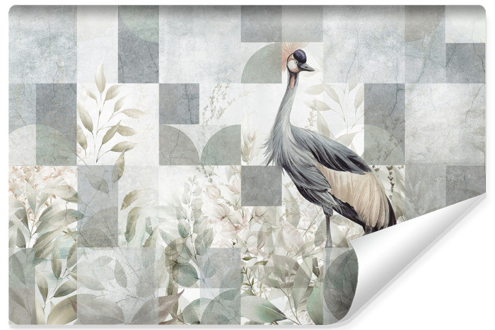 Fototapeta Żuraw Pośród Liści 416x254cm 321257