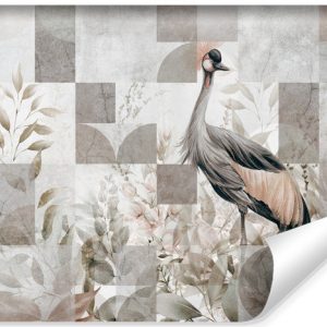 Fototapeta Żuraw Pośród Liści 90x60cm 320939 Fototapeta Żuraw Pośród Liści 90x60cm 320939