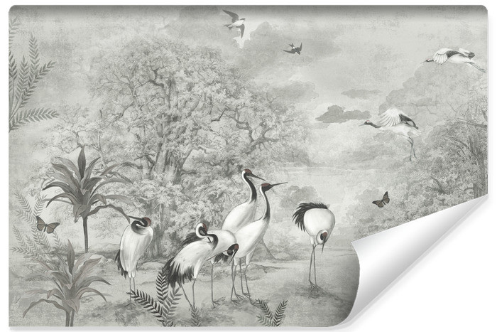 Fototapeta Żurawie Na Betonie W Styl Vintage 180x120cm 307698