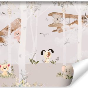 Fototapeta Zwierzątka Las Drzewa Liście Samoloty 90x60cm 173653 Fototapeta Zwierzątka Las Drzewa Liście Samoloty 90x60cm 173653