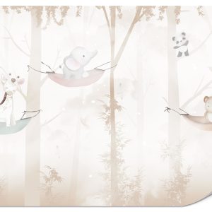Fototapeta Zwierzątka na hamakach w lesie 100x70cm 988194 Fototapeta Zwierzątka na hamakach w lesie 100x70cm 988194