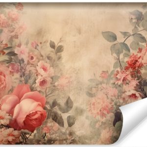 Fototapety Do Salonu Kwiaty W Stylu Retro 368x280cm 152788 Fototapety Do Salonu Kwiaty W Stylu Retro 368x280cm 152788