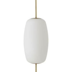 FRANDSEN lampa wisząca SILK L – mosiądz, szkło 148122 FRANDSEN lampa wisząca SILK L – mosiądz, szkło 148122