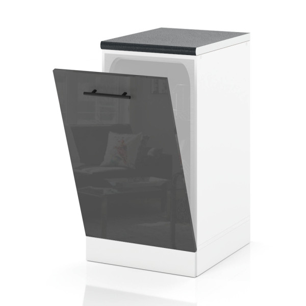 Front zabudowa zmywarki szafka 45cm spremium szary połysk 373845