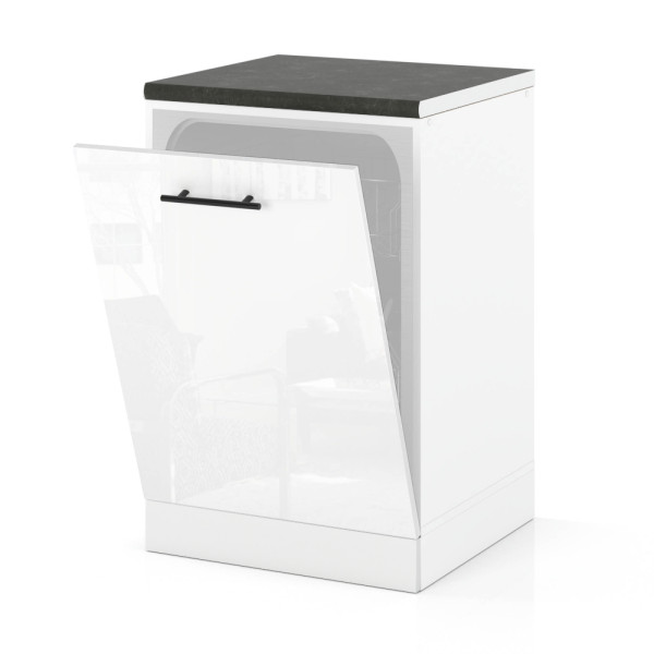 Front zabudowa zmywarki szafka 60cm spremium biały połysk 377743