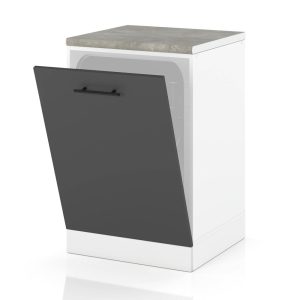 Front zabudowa zmywarki szafka 60cm spremium szary mat 377739 Front zabudowa zmywarki szafka 60cm spremium szary mat 377739