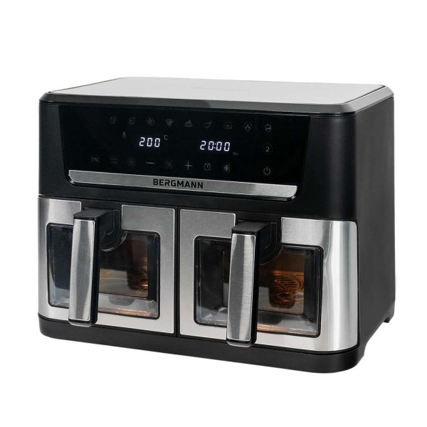 Frytkownica Beztłuszczowa 2x6L BERGMANN AirFryer 2800W 12 Programów 939696