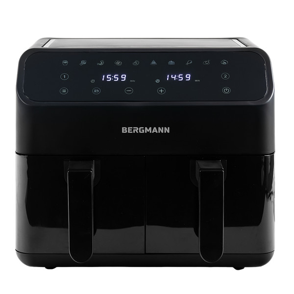Frytkownica Beztłuszczowa Dwukomorowa 8L BERGMANN Air Fryer 2000W 898751