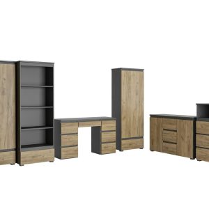 Funkcjonalny zestaw mebli pokój młodzieżowy NEO 04 antracyt-craft 989789 Funkcjonalny zestaw mebli pokój młodzieżowy NEO 04 antracyt-craft 989789