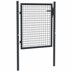 Furtka ogrodowa Antracyt 100 x 125 cm Stal vidaXL 267873