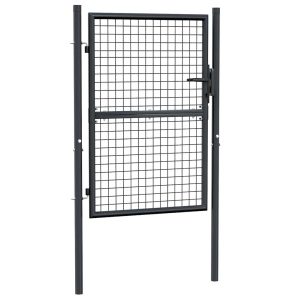 Furtka ogrodowa Antracyt 100 x 175 cm Stal vidaXL 267876