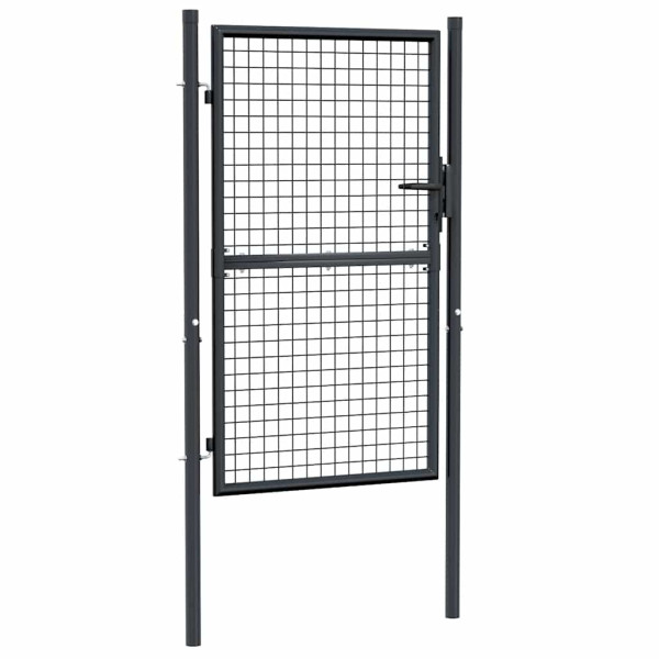 Furtka ogrodowa Antracyt 100 x 200 cm Stal vidaXL 391060
