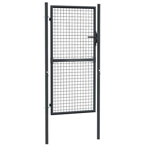 Furtka ogrodowa Antracyt 100 x 225 cm Stal vidaXL 267874