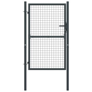 Furtka ogrodowa Antracyt 100 x 250 cm Stal vidaXL 267907 Furtka ogrodowa Antracyt 100 x 250 cm Stal vidaXL 267907