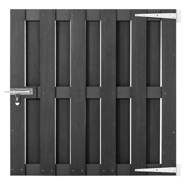 Furtka ogrodowa Szary 100 x 100 cm Kompozyt drewniano-plastikowy vidaXL 474410