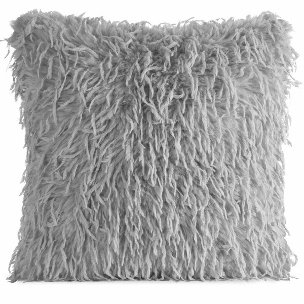 Futrzana poszewka na poduszkę ADORE 45x45 cm srebro 410639